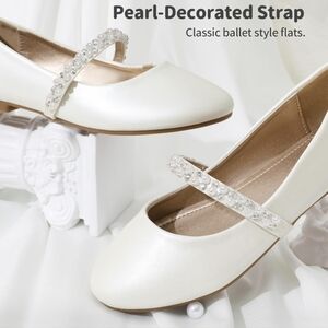 DREAM PAIRS Girls Mary Jane Dress Shoes Ballerina Flats for Wedding, Party